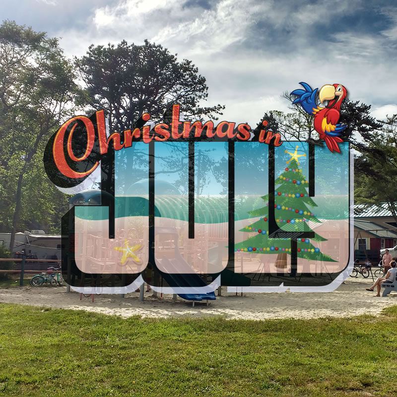 Christmas in July at Sea Pirate Campground Please go to