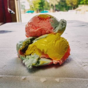 Cool off with rainbow ice cream off our frozen top. Many flavors to choose from …