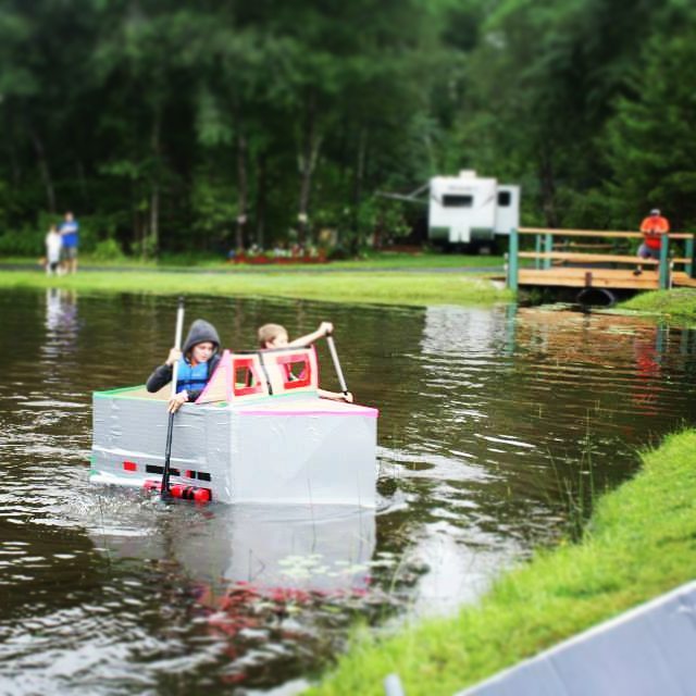 Saturday August 6th is our annual Cardboard Duct Tape Boat
