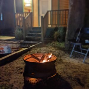 Nothing like a campfire  to end the day….