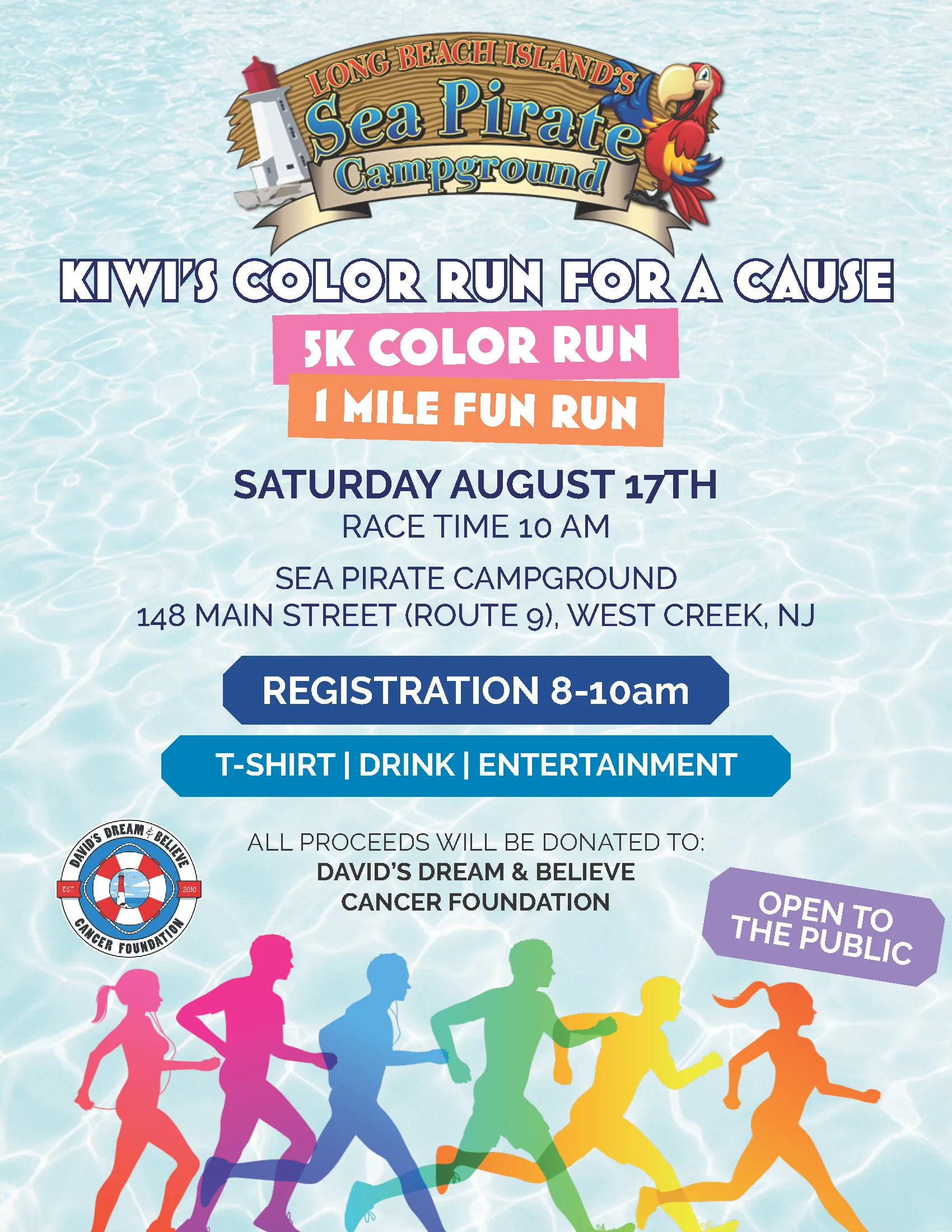 Kiwi's Color Run For A Cause: A Fun-Filled Charity Event at Sea Pirate Campground